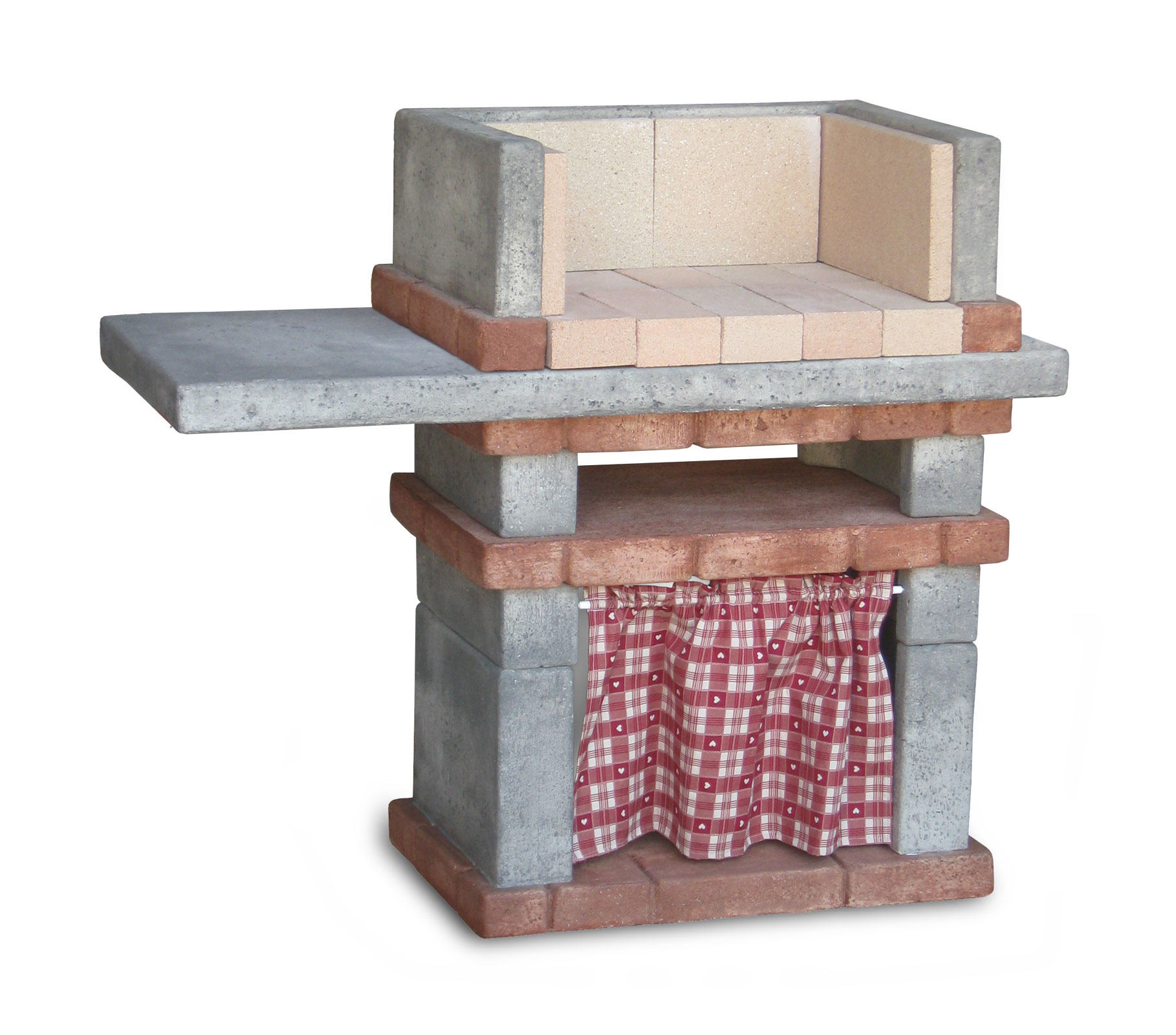 barbecue Emilia 40 con piano col. antichizzato, 40BEM40PAT