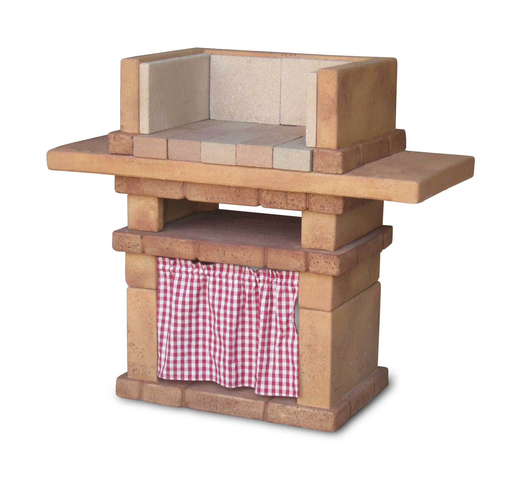 barbecue Emilia 40 con piano col. mattone, 40BEM40PM