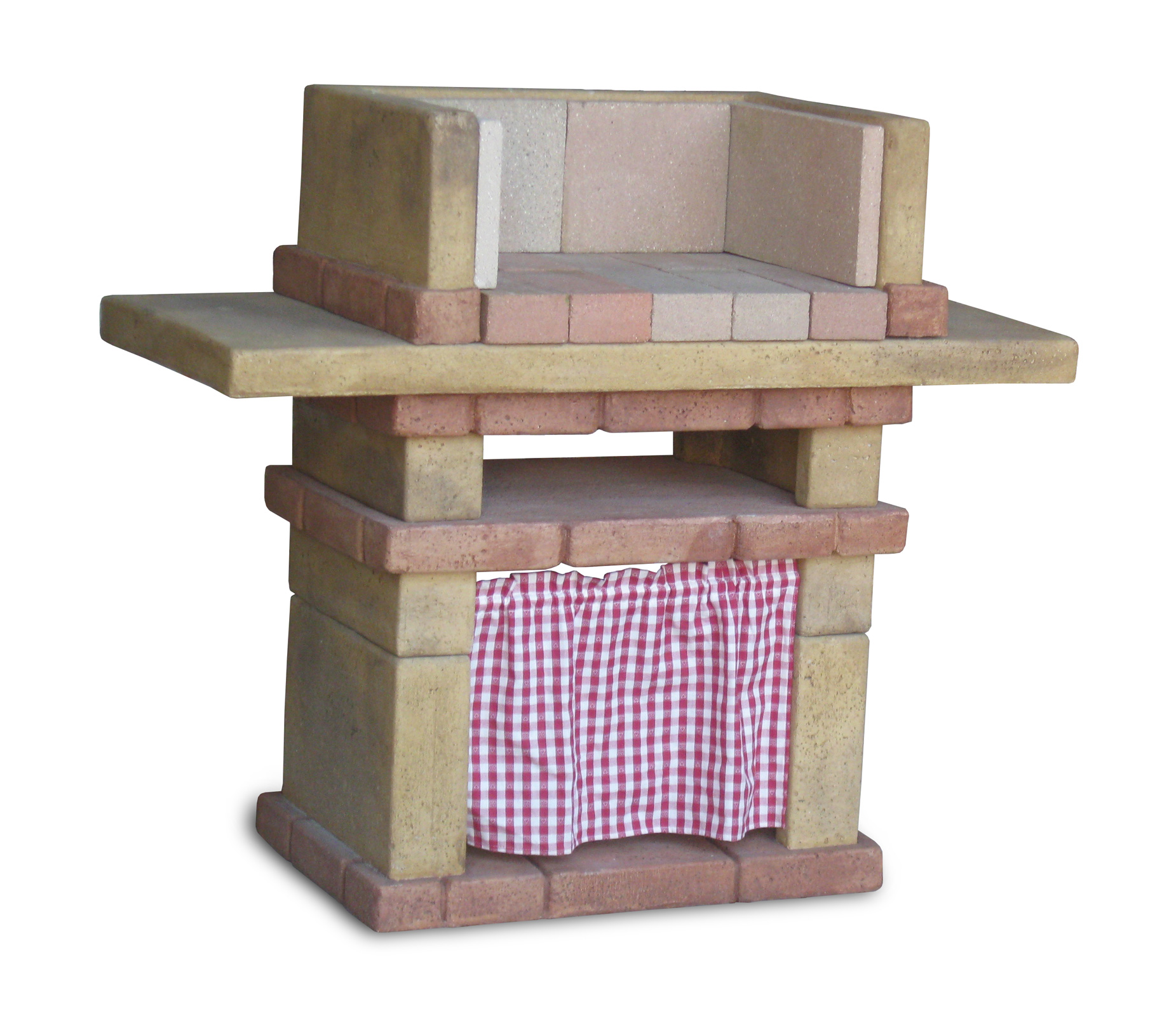 barbecue Emilia 40 con piano col. old stone, 40BEM40POS