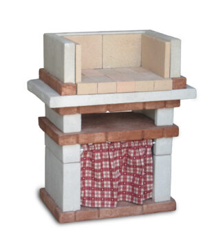 barbecue Emilia 40 col. bianco, 40BEM40GB