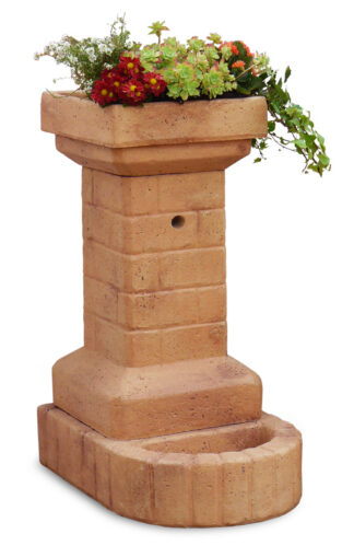 fontana fiorita col. mattone, cod. 03FFM