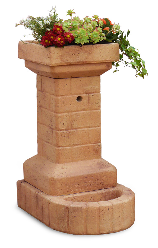 fontana fiorita col. mattone, cod. 03FFM