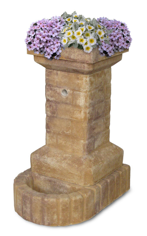 fontana fiorita col. old stone, cod. 03FFOS