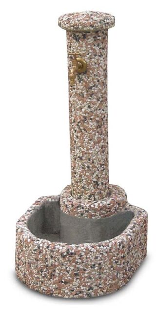 fontana semicerchio ghiaia colorata, cod. 03FSC