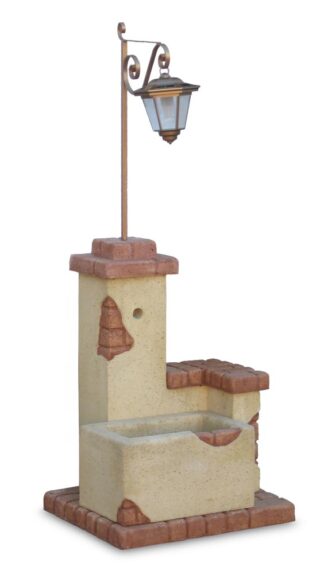 fontana fonte del casale con lanterna col. giallo, cod. 03FDCLGG