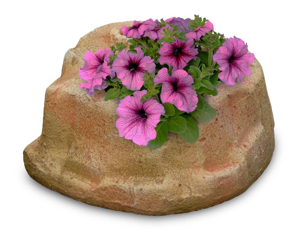 base piccola in finta roccia per lampada da giardino col. pietre del borgo, cod. 11PLPP