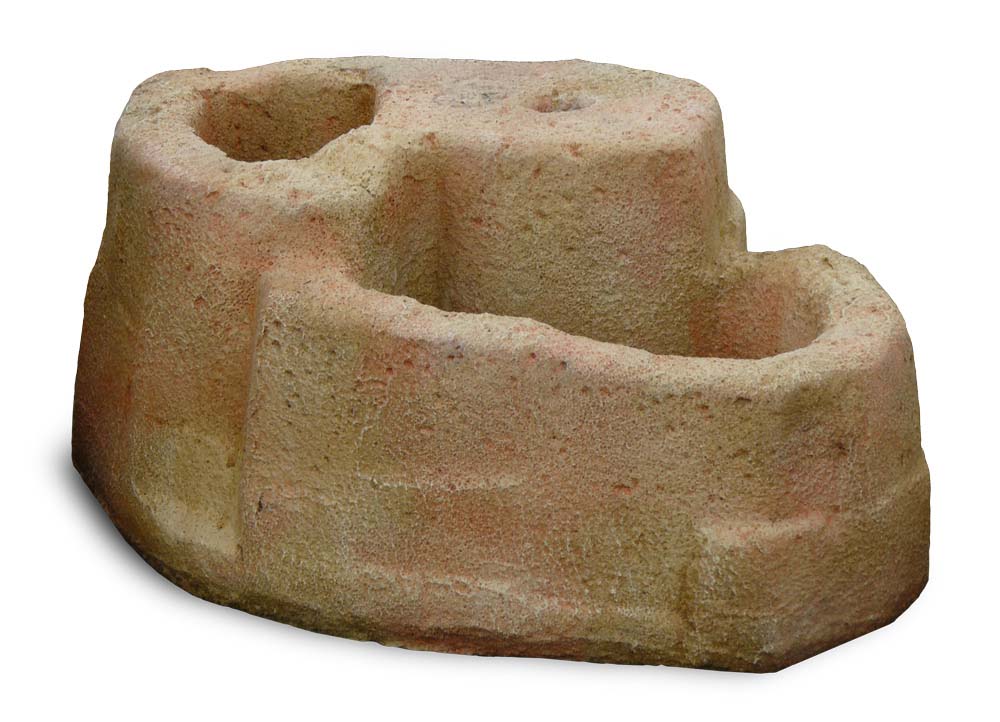 base grande in finta roccia per lampione da giardino col. pietre del borgo, cod. 11PLGP