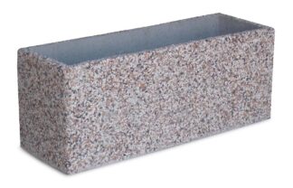 fioriera rettangolare 100x35 ghiaia colorata, cod. 01FR100x35C