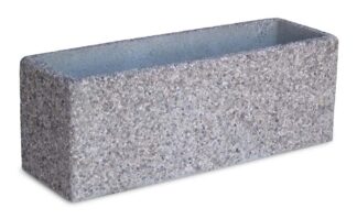 fioriera rettangolare 80x25 ghiaia di fiume, cod. 01FR80F